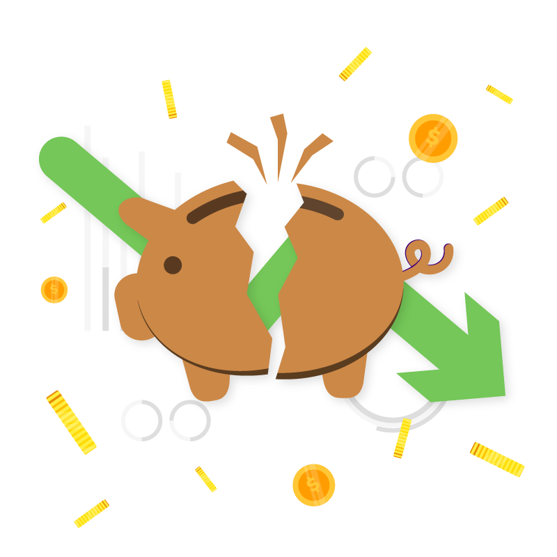 Broken Piggy Bank